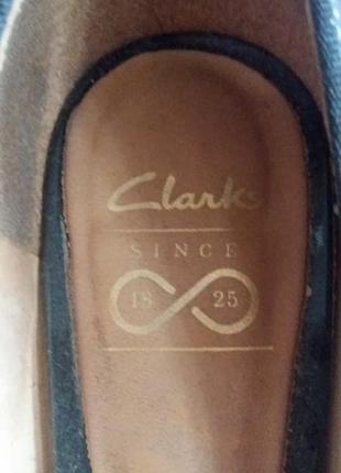 Туфли кожа лодочки черные  классика clarks раз.39.5-40 (26.2 см)5 фото