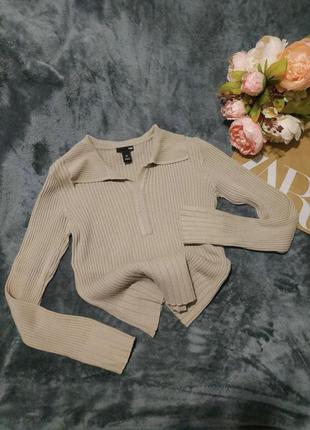 Лонгслив поло от hm