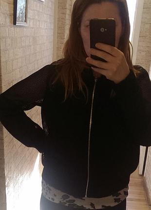 Бомбер куртка сітка 7