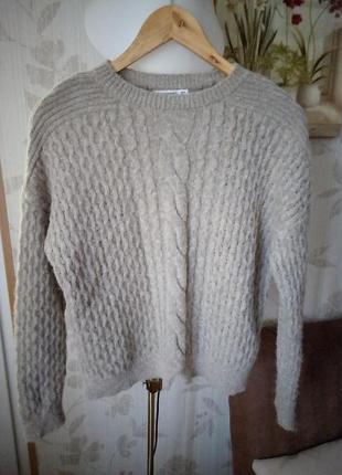 Теплейший вязаный свитер объемная вязка