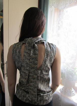 Шелковая блузка на короткий рукав4 фото