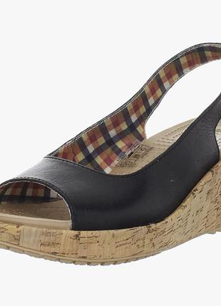 Босоножки crocs натуральная кожа