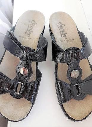 Кожаные босоножки semler сабо ecco шлёпанцы rieker 38-39р.