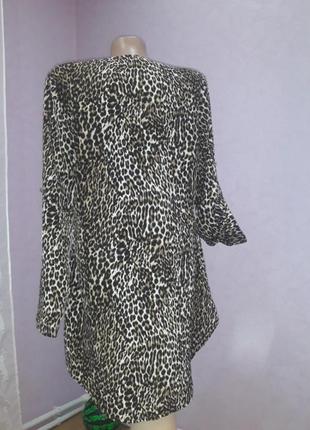 Леопардовая блуза-туника3 фото