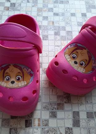 Крокси, шльопанці щенячий патруль р. 23
