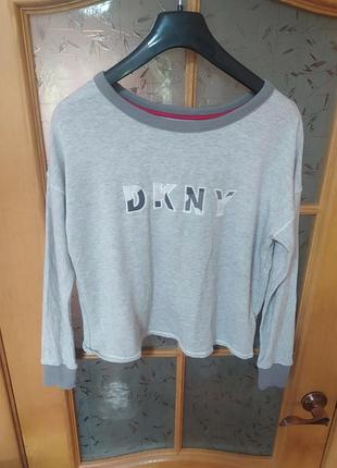 М'який світшот з розрізом на спинці від dkny,p. xs