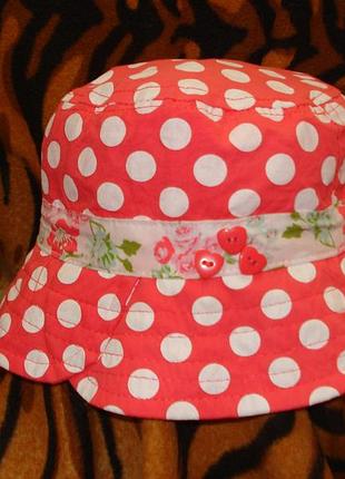 Супер панама для девочки "tu"3-6лет,100%коттон.
