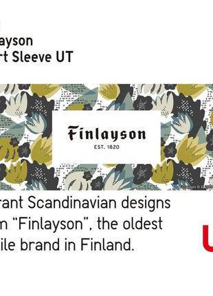 Женская футболка uniqlo &amp; finlayson 🩵6 фото