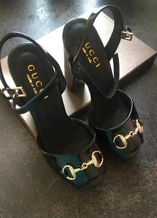 Босоножки в стиле gucci3 фото