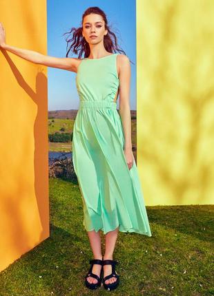 Тренд! літнє плаття/сарафан з бавовни з відкритою сапиной від koton2 фото