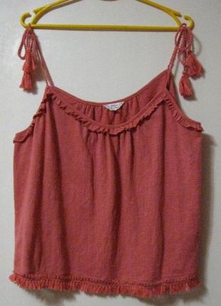 Блузка на бретелях с кисточками 18 falmer heritage большой размер