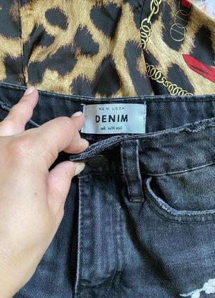 Джинсовые шорты с вышивкой denim co4 фото