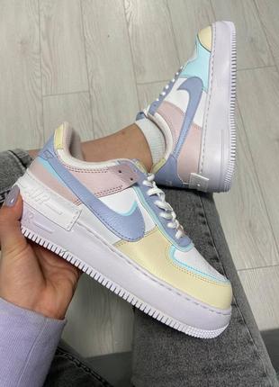 Кроссовки женские air force 1 shadow yellow multi