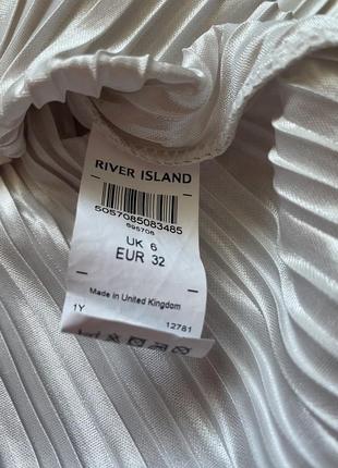 Блуза пудровая металлик плиссе river island новая xs6 фото