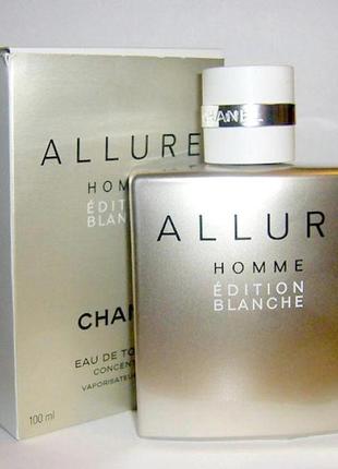 Chanel allure homme edition blanche concentree оригинал_7 мл затест1 фото