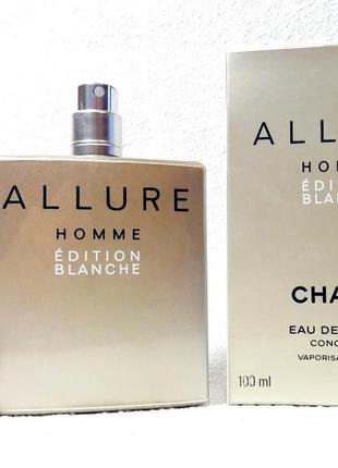 Chanel allure homme edition blanche concentree оригинал_7 мл затест4 фото