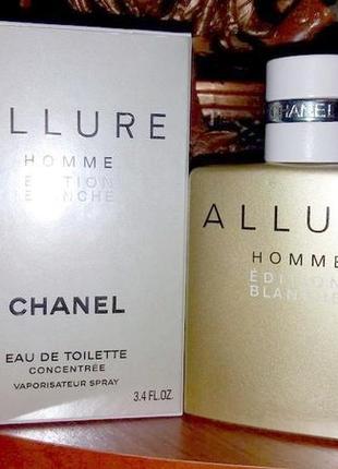 Chanel allure homme edition blanche concentree оригинал_7 мл затест5 фото