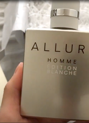 Chanel allure homme edition blanche concentree оригинал_7 мл затест7 фото