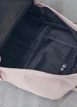 Стильный школьный рюкзак портфель сумка а4 розовый с серым в стиле канкен5 фото
