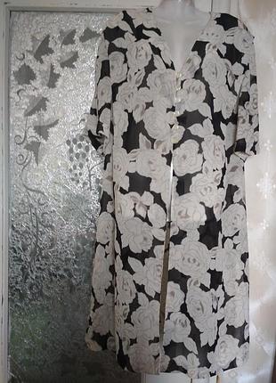 Шелковая туника-накидка.     батал.