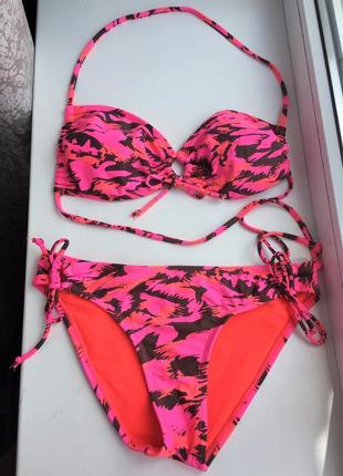 Красивый, яркий купальник forever 21 р. l как victorias secret