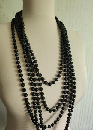 Намисто намисто чорні багатошарові
