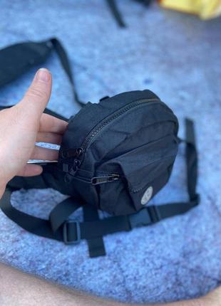 Поясная сумка stone island black ripstop bag барсетка бананка стон айленд черная3 фото