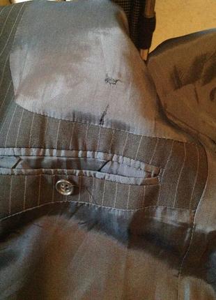 Елегантний, натуральний приталений піджак у смужку бренду digel, р. 56-5810 фото