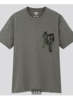 Футболка юникло uniqlo с иероглифами ! япония