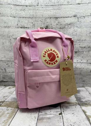 Рюкзак канкен мини, fjallraven kanken mini, мины, разовышей, розовый1 фото