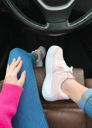 Air force 1 shadow reflective pink женские розовые рефлективные светящиеся кроссовки найк / рожеві жіночі рефлективні кросівки8 фото