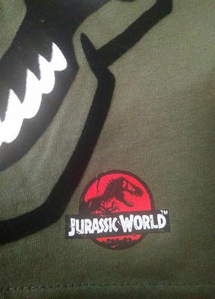 Дитяча фірмова футболка jurassic park світ юрського періоду,хакі, бренд primark,3-4 роки4 фото