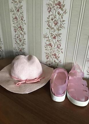 Капелюх панамка кепка рожева next h&m крій