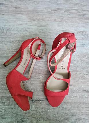 San marina босоніжки замш яскраві босоніжки