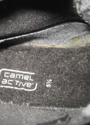 Кожаные демисезонные ботинки camel active оригинал - 38,5 размер8 фото