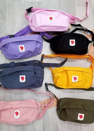 Бананка fjallraven kanken, топ якість, сумка на пояс, поясна сумка, спортивна, не намокає, бузкова, фиалетовая, фялравен, канкен2 фото