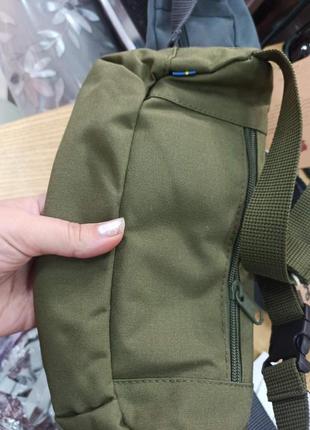 Бананка fjallraven kanken, топ якість, сумка на пояс, поясна сумка, спортивна, не намокає, зелена, хакі, фялравен, канкен9 фото