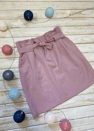 Красива рожева спідниця з поясом miss selfridge