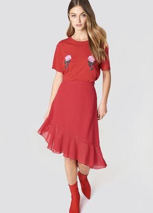 Червона спідниця , красная юбка na-kd