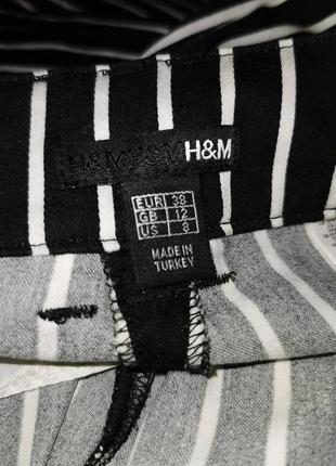 Штани штани в смужку стрейч h&m середня посадка2 фото