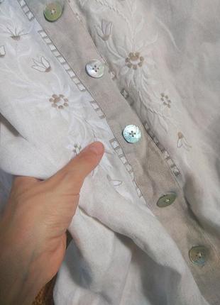 Рубашка льняная 100% лён из льна с вышивкой вышиванка perry landhaus ☕ 48-50рр9 фото