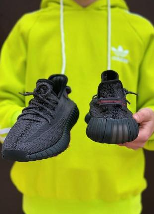Кроссовки adidas yeezy boost 350 v2 all black4 фото