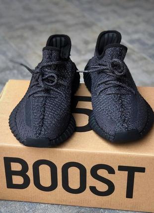 Кроссовки adidas yeezy boost 350 v2 all black7 фото