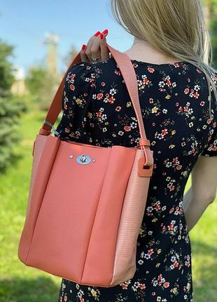 Сумка женская комбинированная три отделения s01-0103