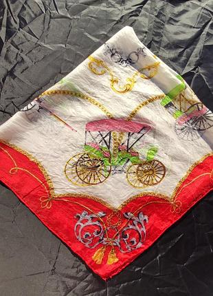 Шовковий хустку вінтажний celine paris