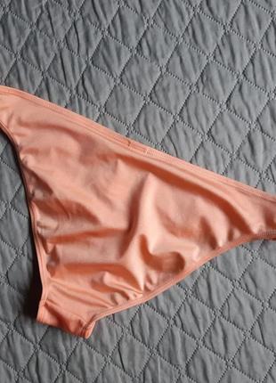 Низ от купальника плавки фирменные цвет персик с шиммером3 фото