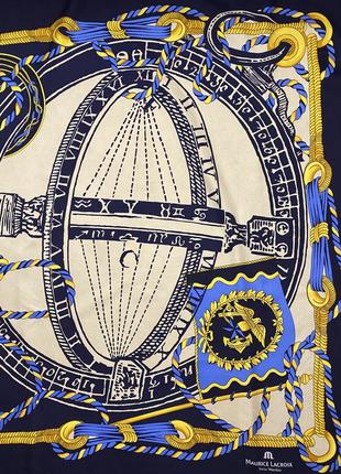 Шелковый платок от известного бренда швейцарских часов maurice lacroix5 фото