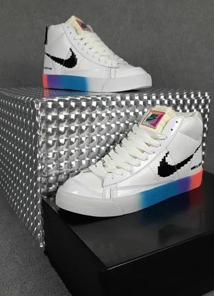 Nike blazer mid have a good game белые цветные8 фото