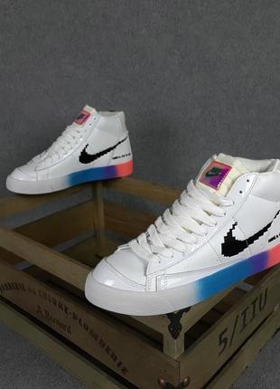 Nike blazer mid have a good game белые цветные9 фото