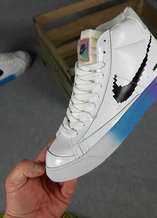 Nike blazer mid have a good game белые цветные1 фото